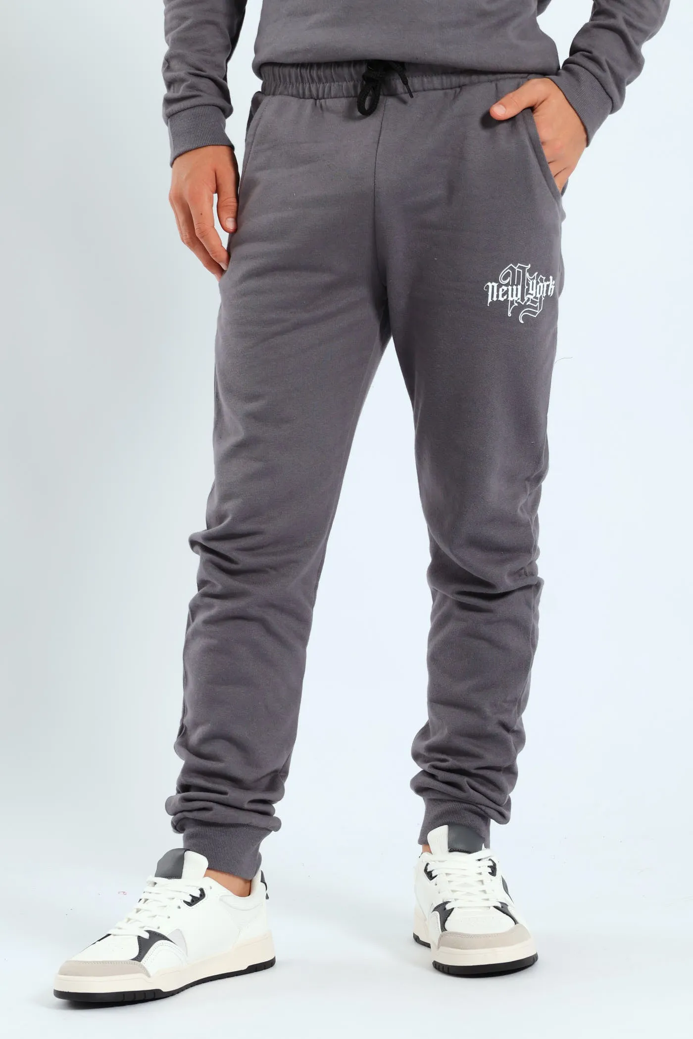 Boys City Print Jogger - Charcoal sold by Edgars