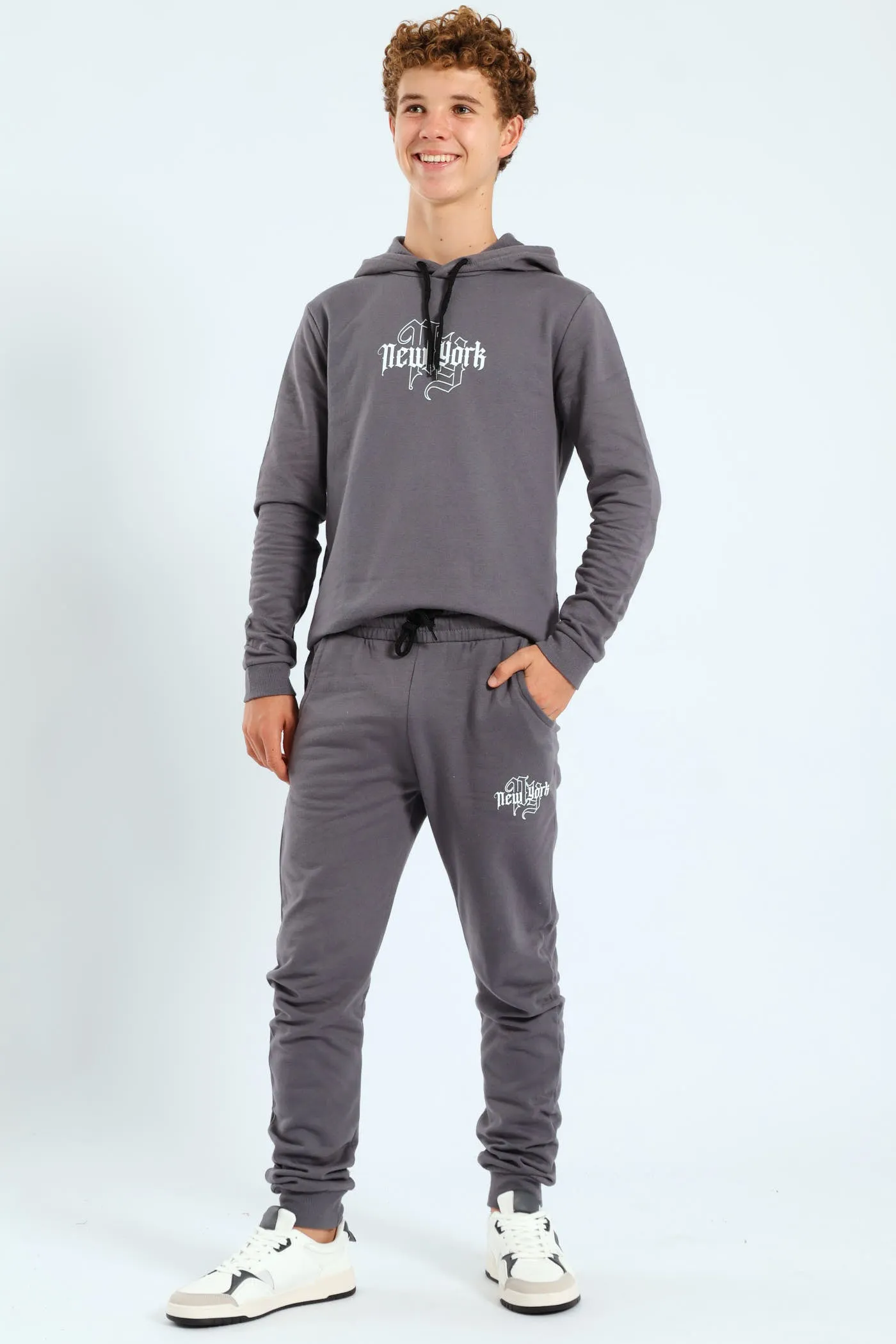 Boys City Print Jogger - Charcoal sold by Edgars product image thumbnail 4
