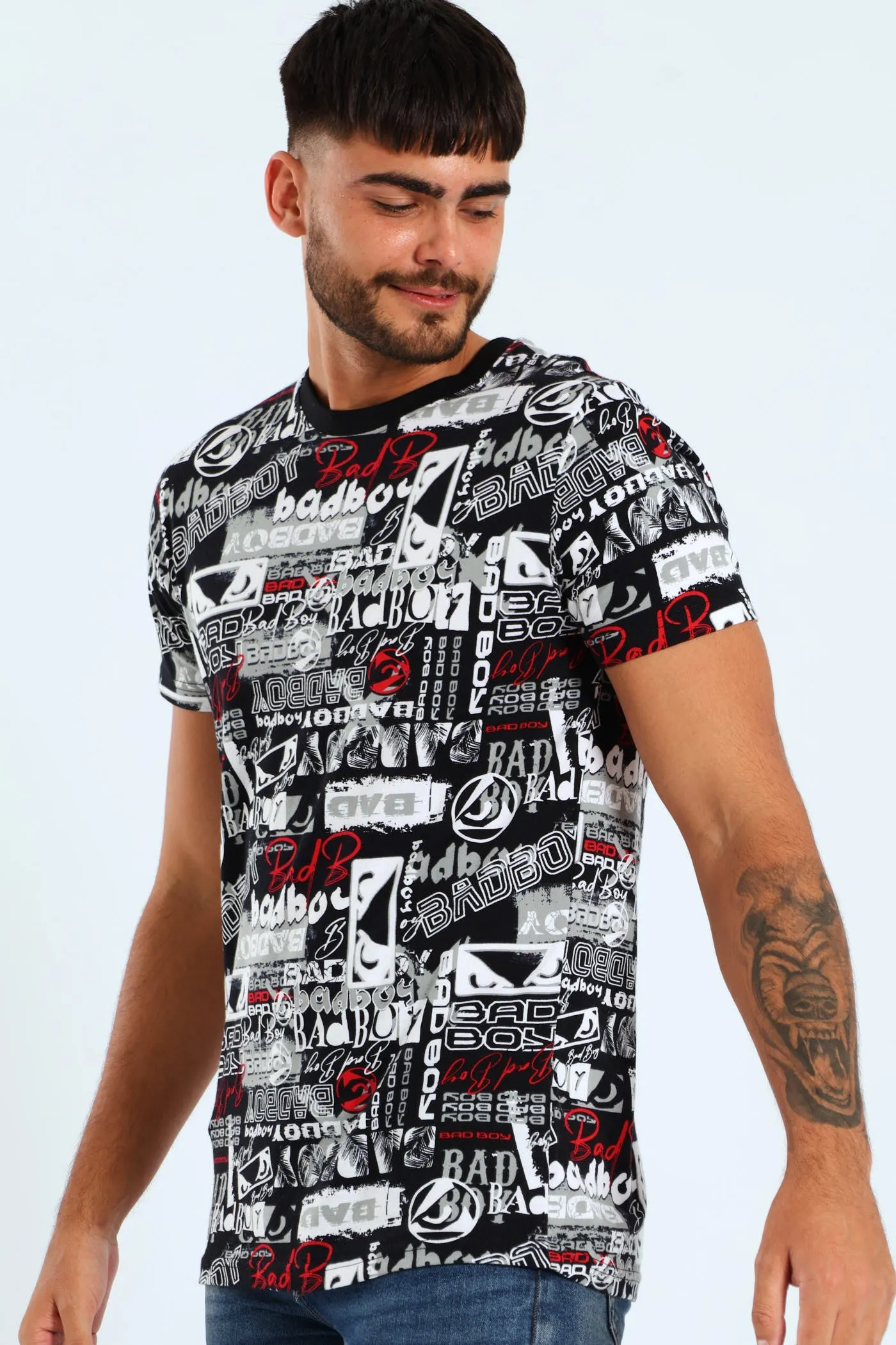 Graffiti Print Tee - Black sold by Edgars