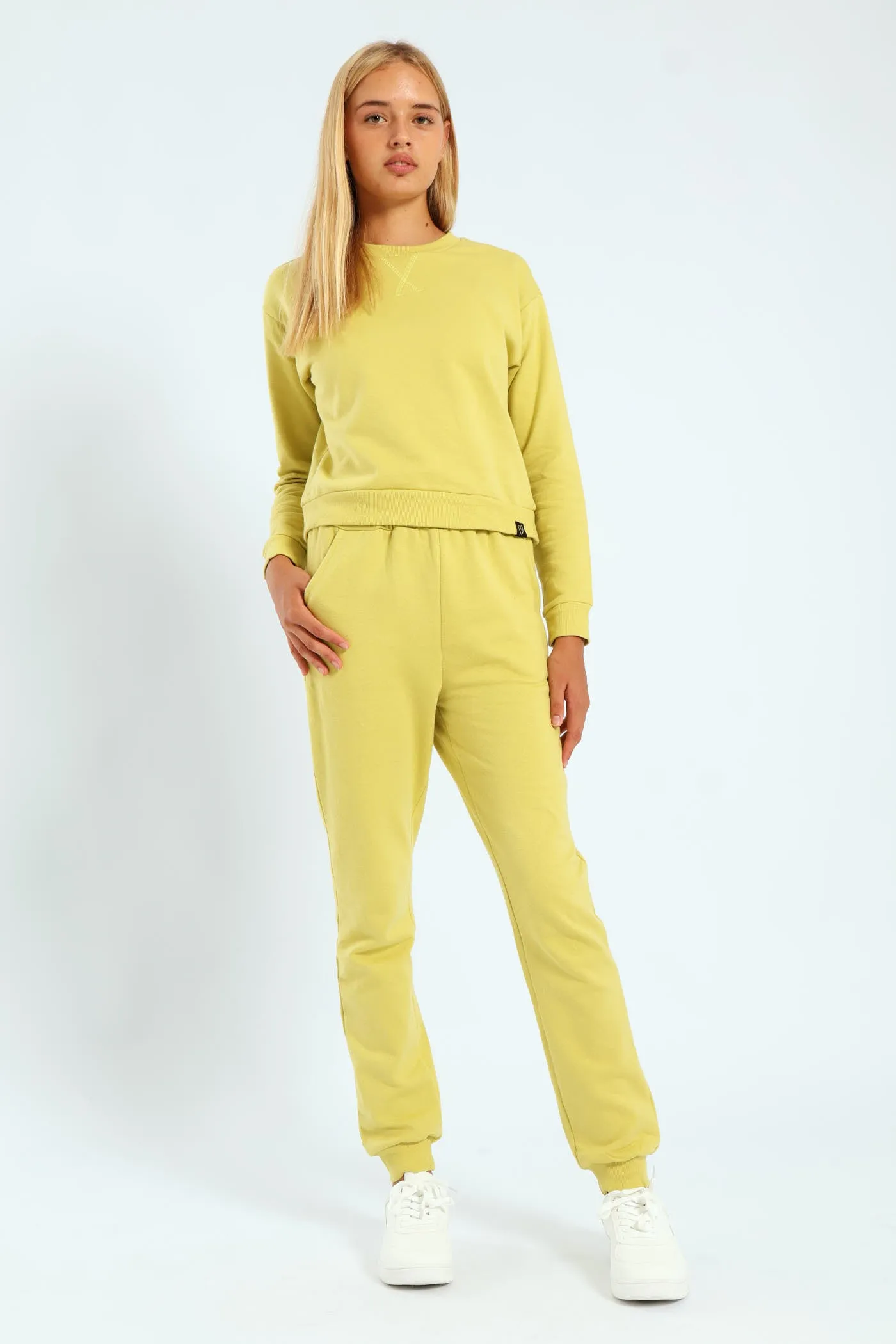 Girls Fleece Jogger - Lime sold by Edgars product image thumbnail 3