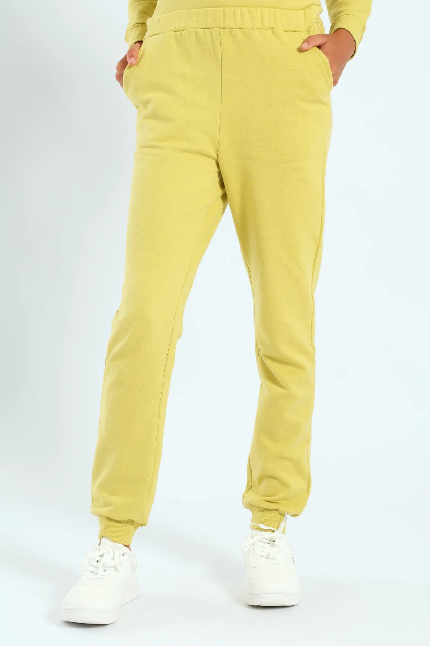 Girls Fleece Jogger - Lime sold by Edgars
