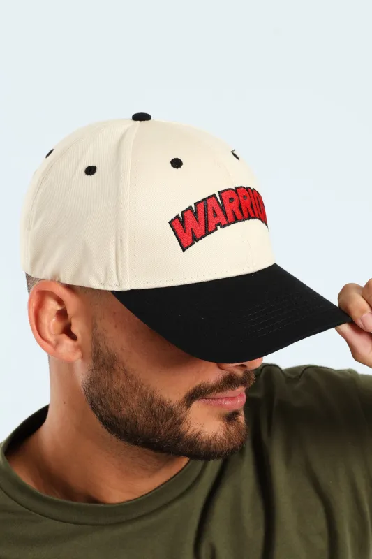 Cap With Applique - Black/Beige sold by Edgars