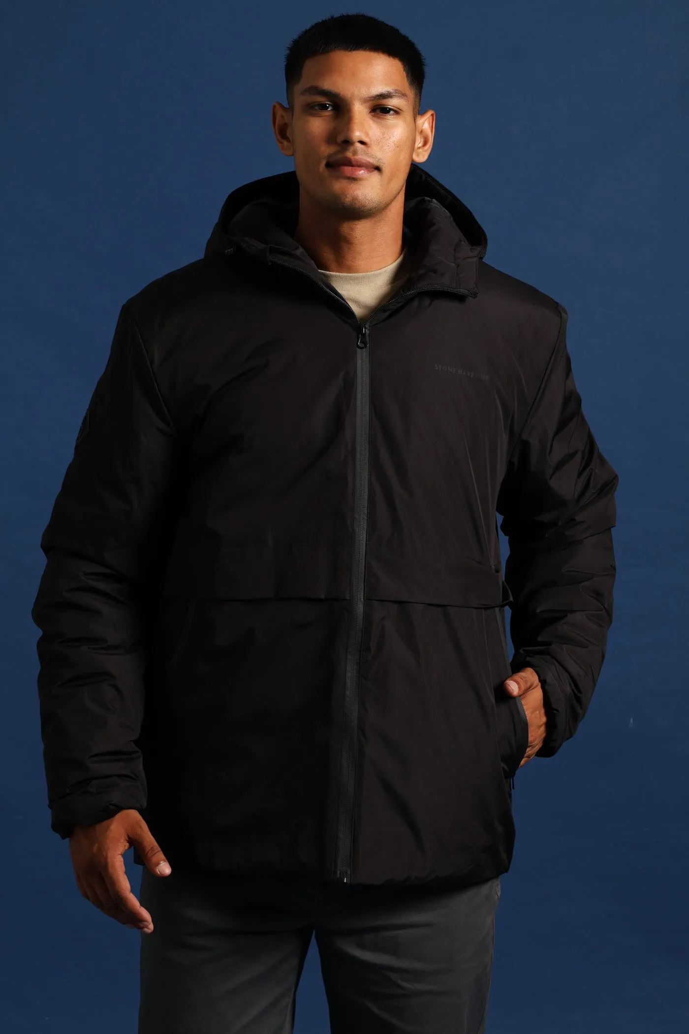 Hooded Shell Jacket - Black sold by Edgars