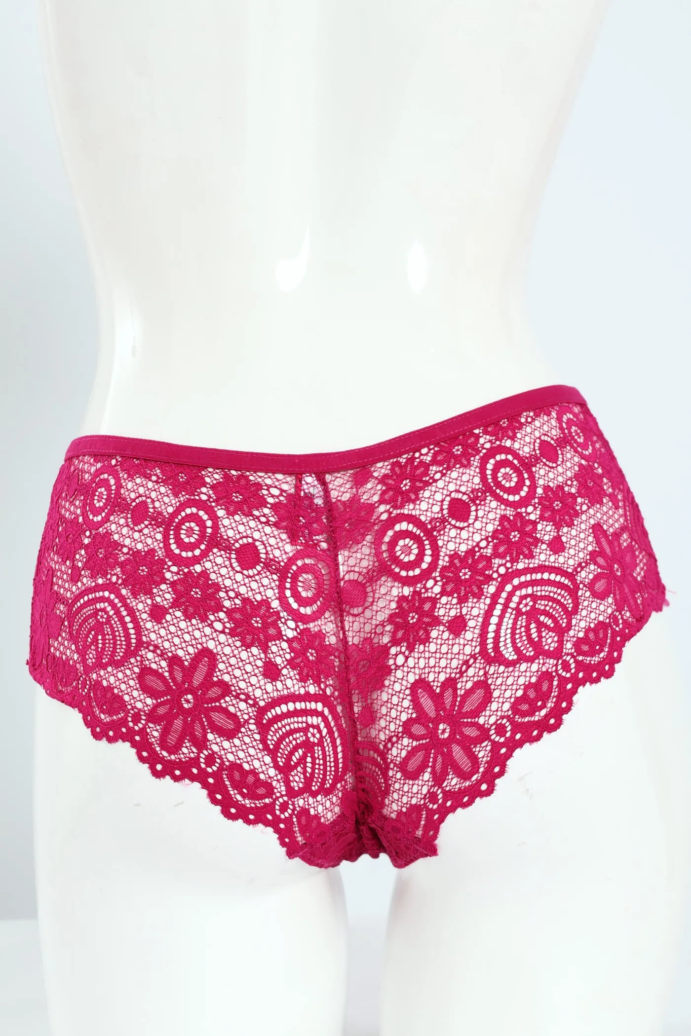 3 Pack Galloon Lace Midi Boyleg Panties - Raspberry/Storm/Pink sold by Edgars product image thumbnail 2