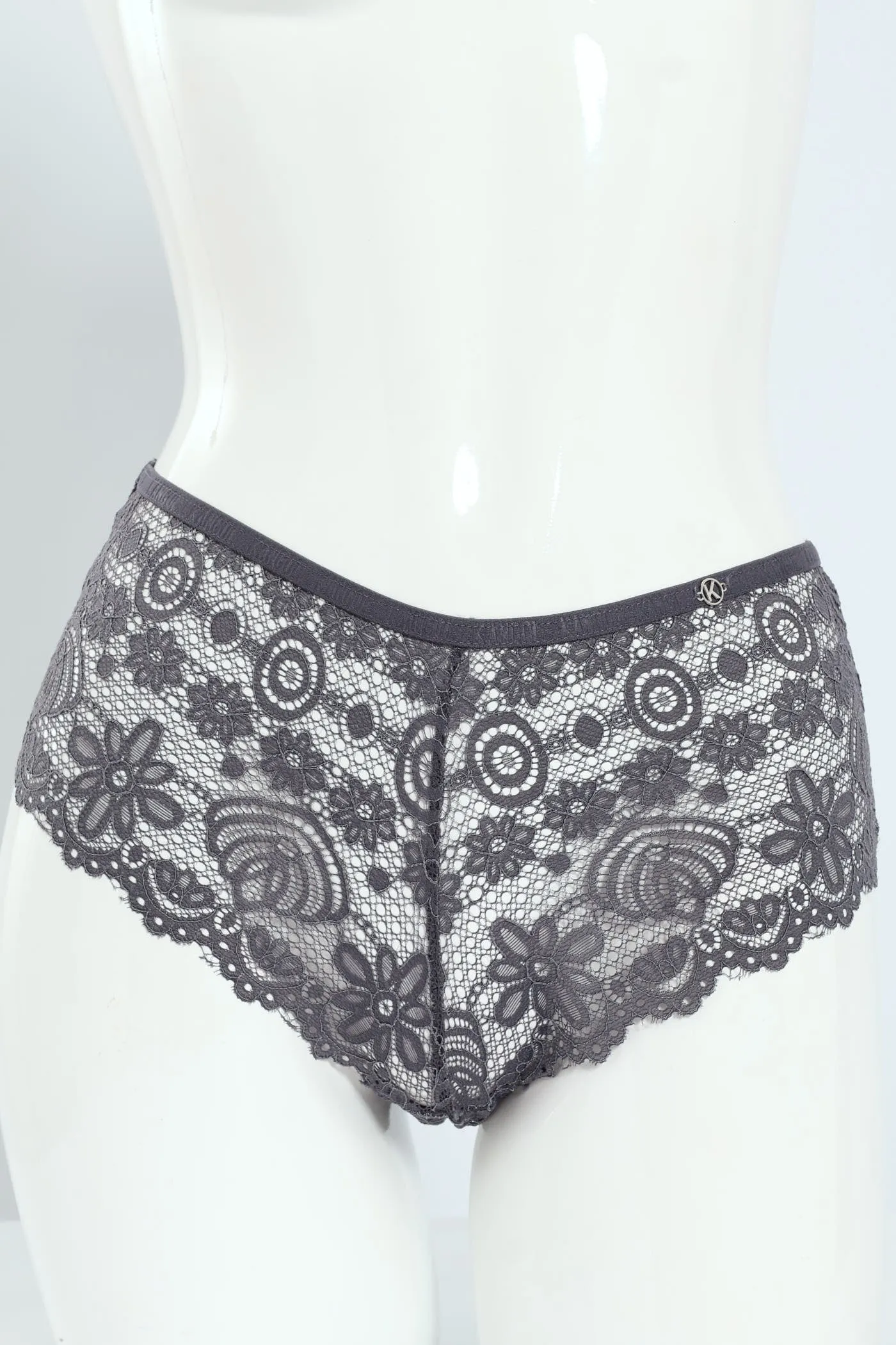 3 Pack Galloon Lace Midi Boyleg Panties - Raspberry/Storm/Pink sold by Edgars