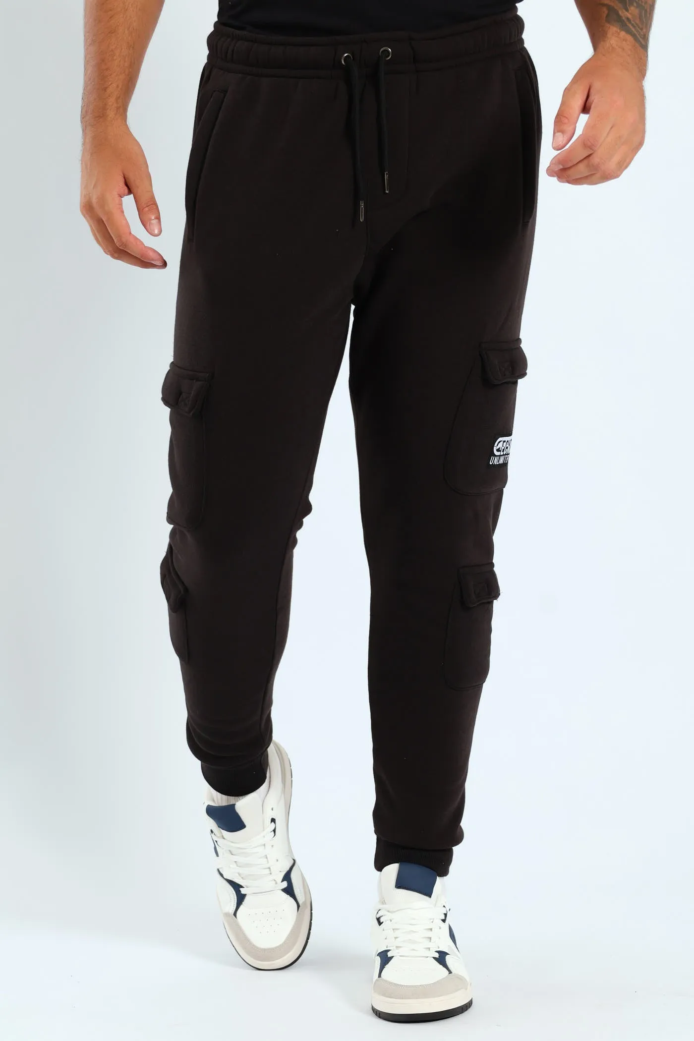 Patch Fleece Joggrer - Black sold by Edgars product image thumbnail 3