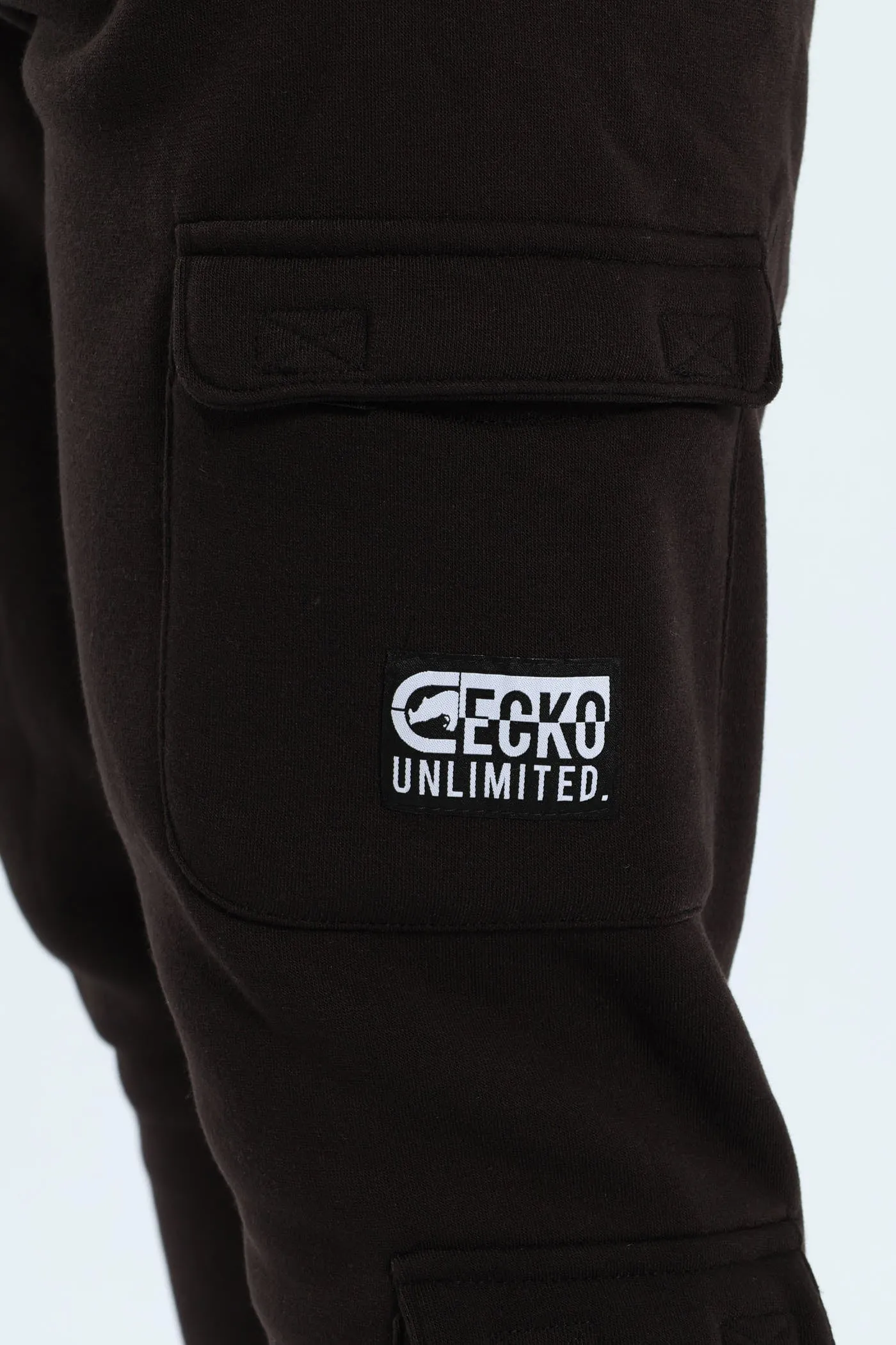 Patch Fleece Joggrer - Black sold by Edgars product image thumbnail 2