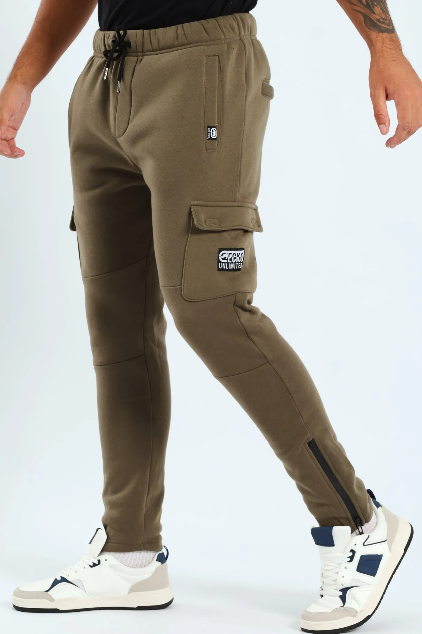 Patch Fleece Joggrer - Olive sold by Edgars