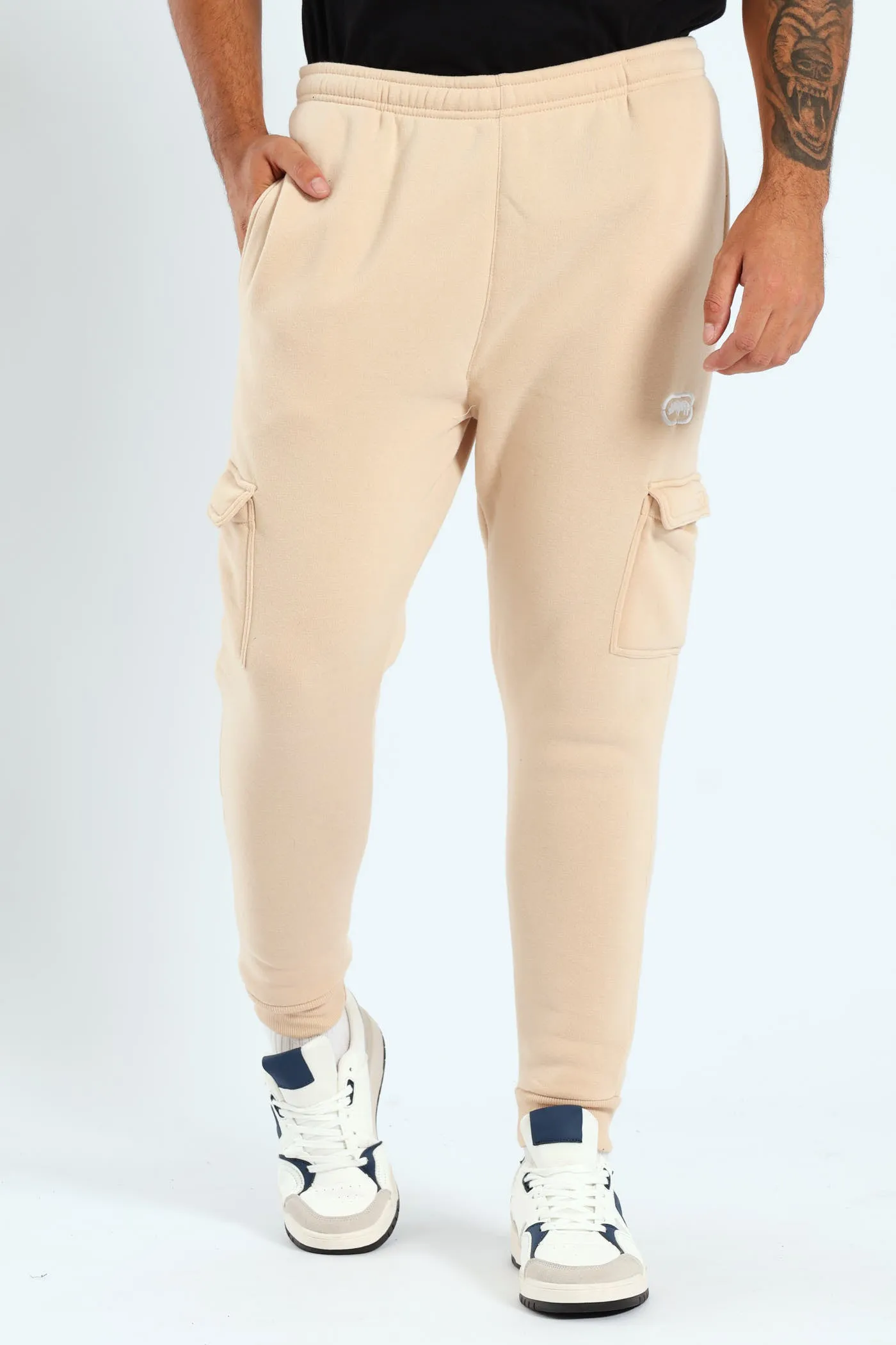Fleece Cargo Jogger - Stone sold by Edgars