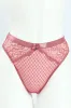 Lace & Mesh Hi Cut Panties - Rose sold by Edgars 
