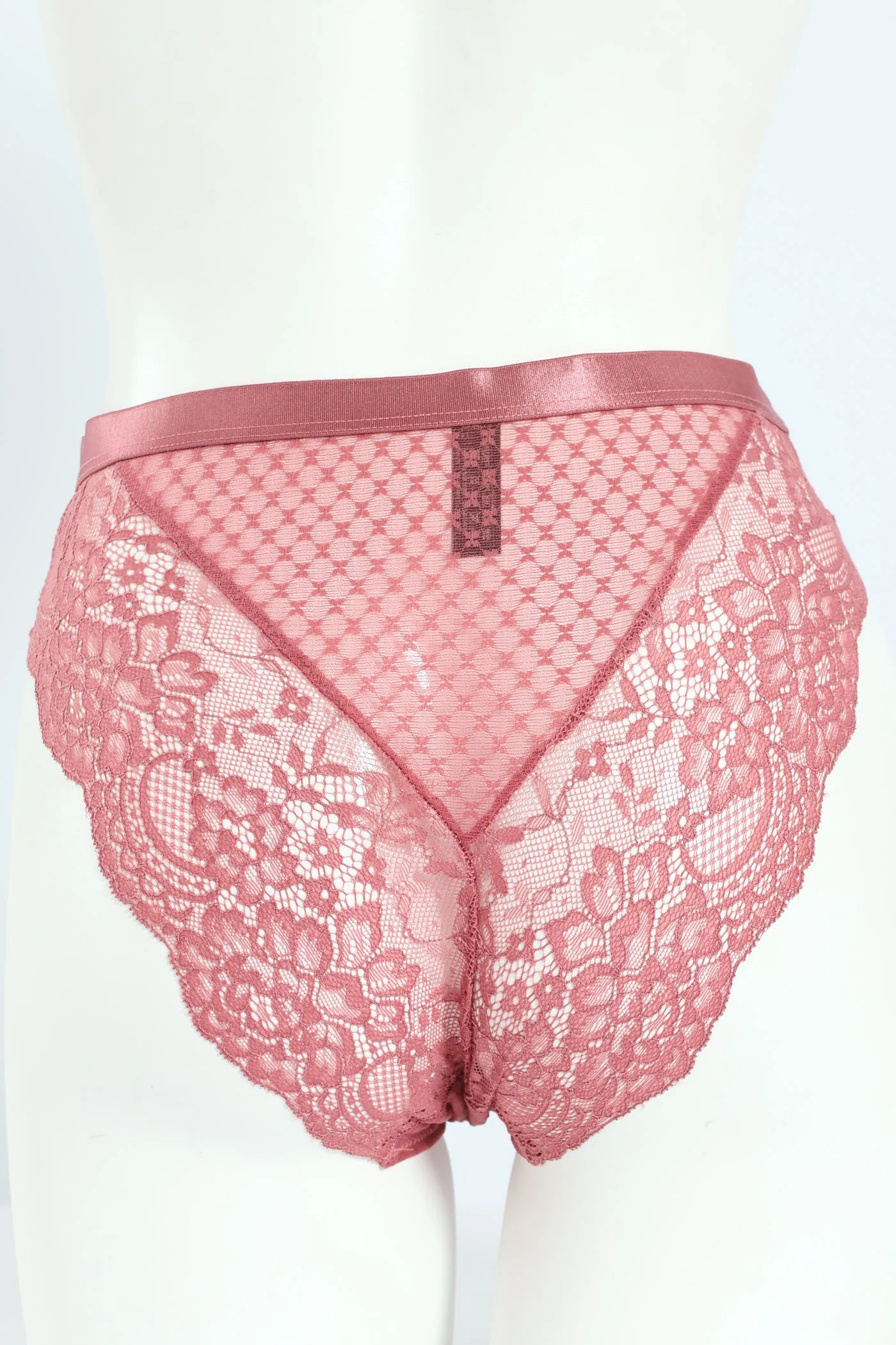 Lace & Mesh Hi Cut Panties - Rose sold by Edgars product image thumbnail 2