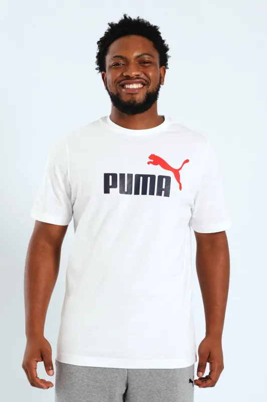 Essential 2 Colour No.1 Logo Tee - White sold by Edgars 