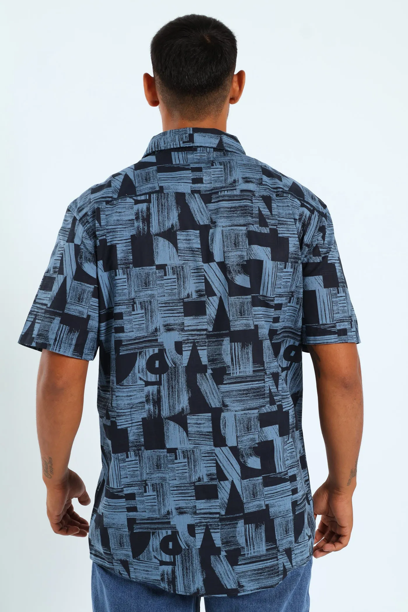 Abstract Shape Shirt - Navy sold by Edgars product image thumbnail 3