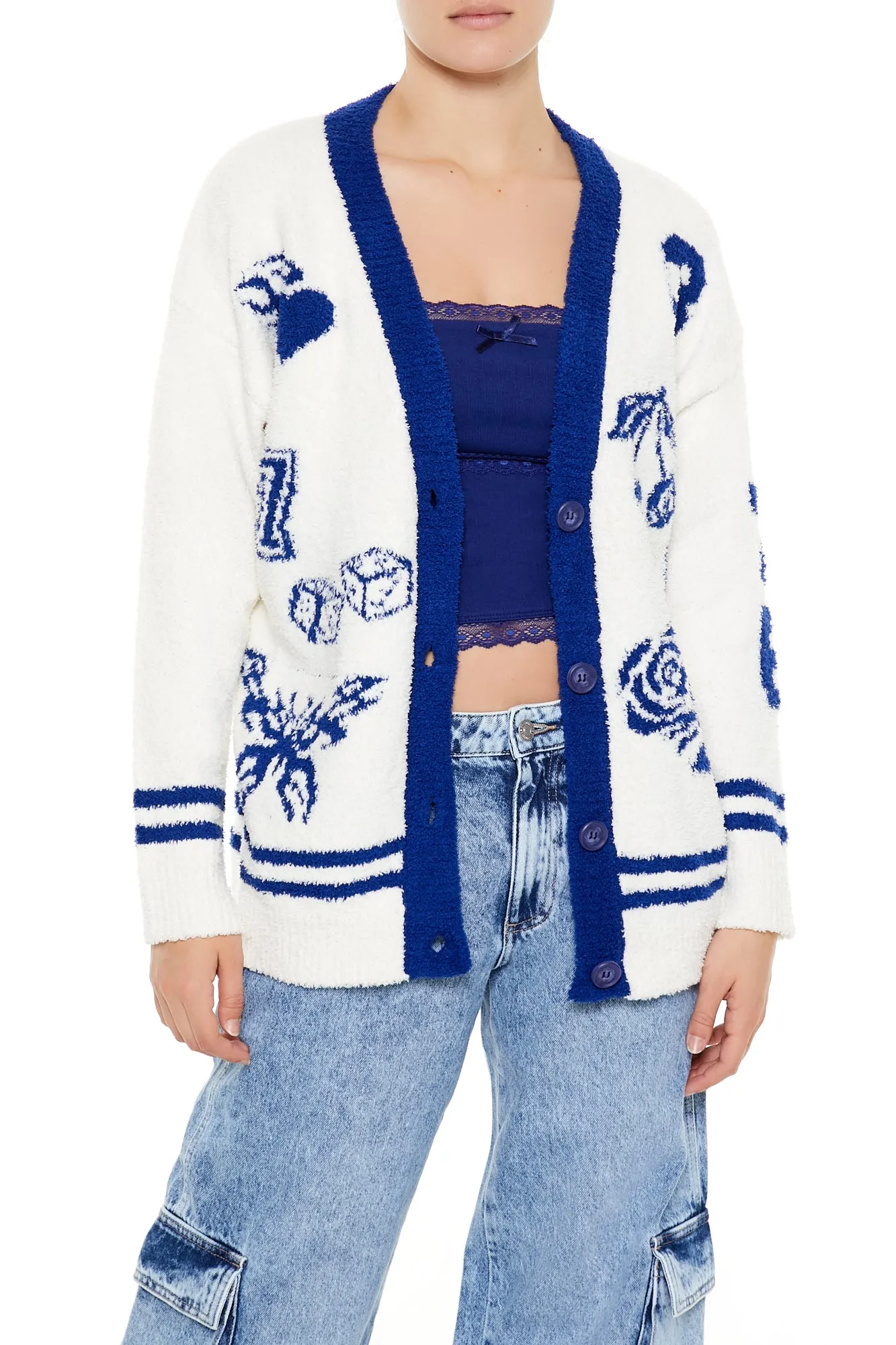Sweater Cardigan - White/Blue sold by Edgars product image thumbnail 2