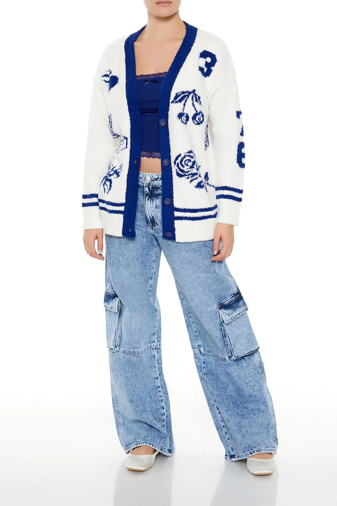 Sweater Cardigan - White/Blue sold by Edgars product image thumbnail 5