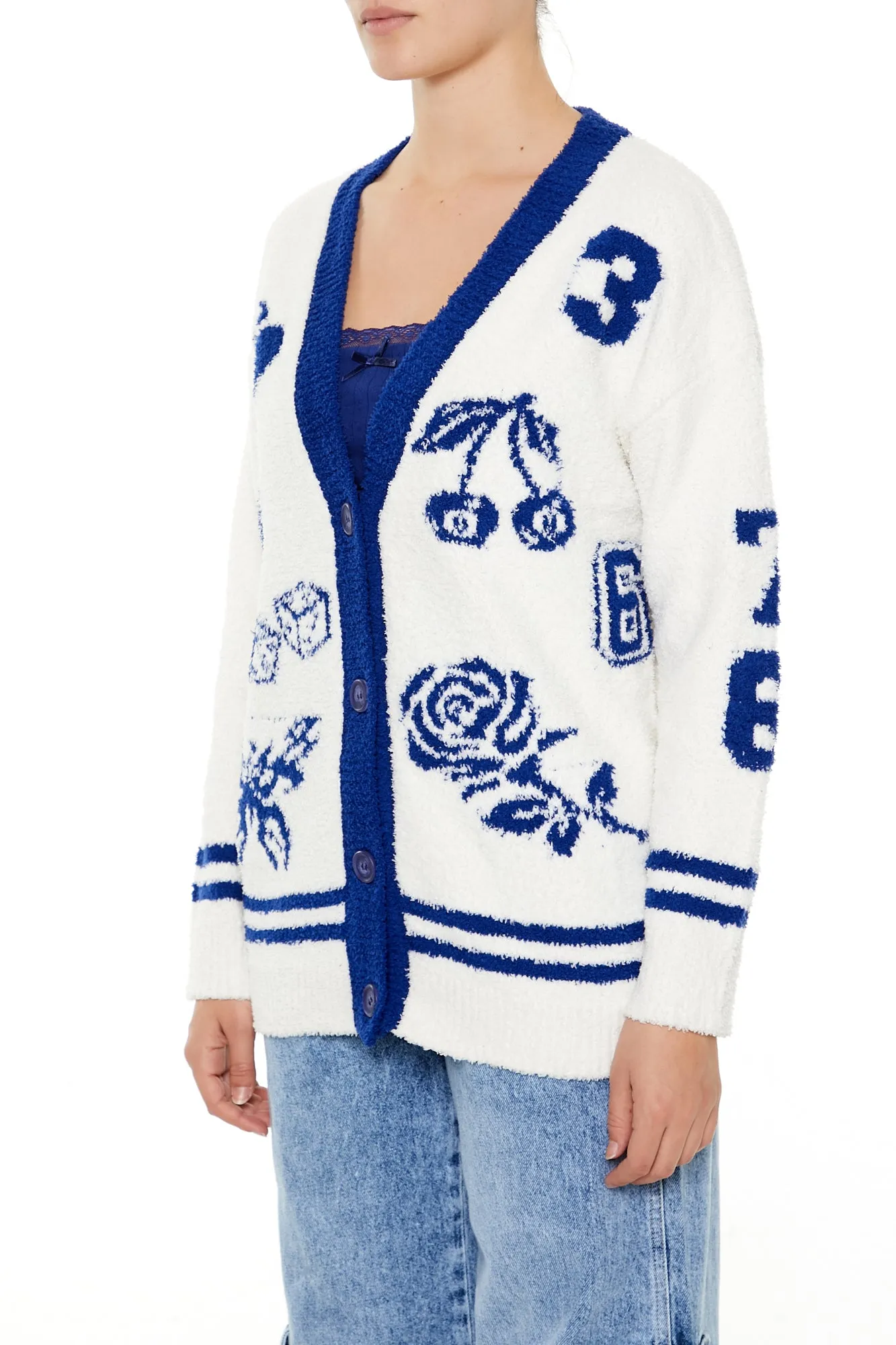 Sweater Cardigan - White/Blue sold by Edgars product image thumbnail 3