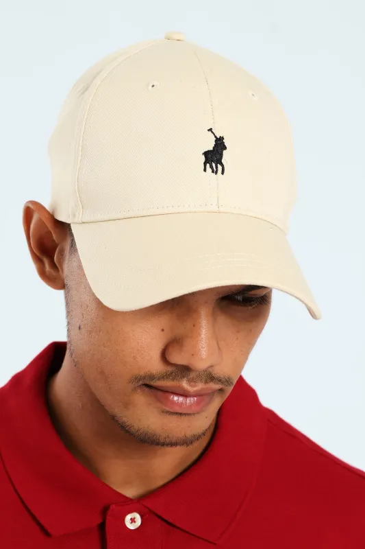 6 Panel Classic Peak Cap - Stone sold by Edgars