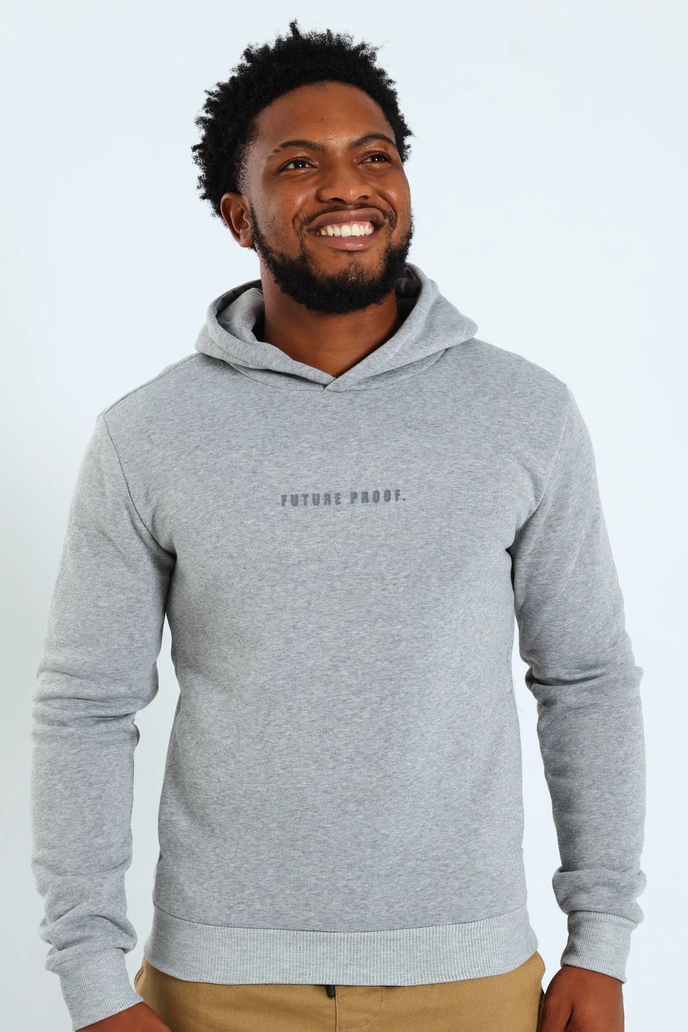 Basic Fleece Hoody - Light Grey sold by Edgars