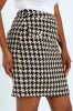 Houndstooth Pencil Skirt - Black/Beige sold by Edgars