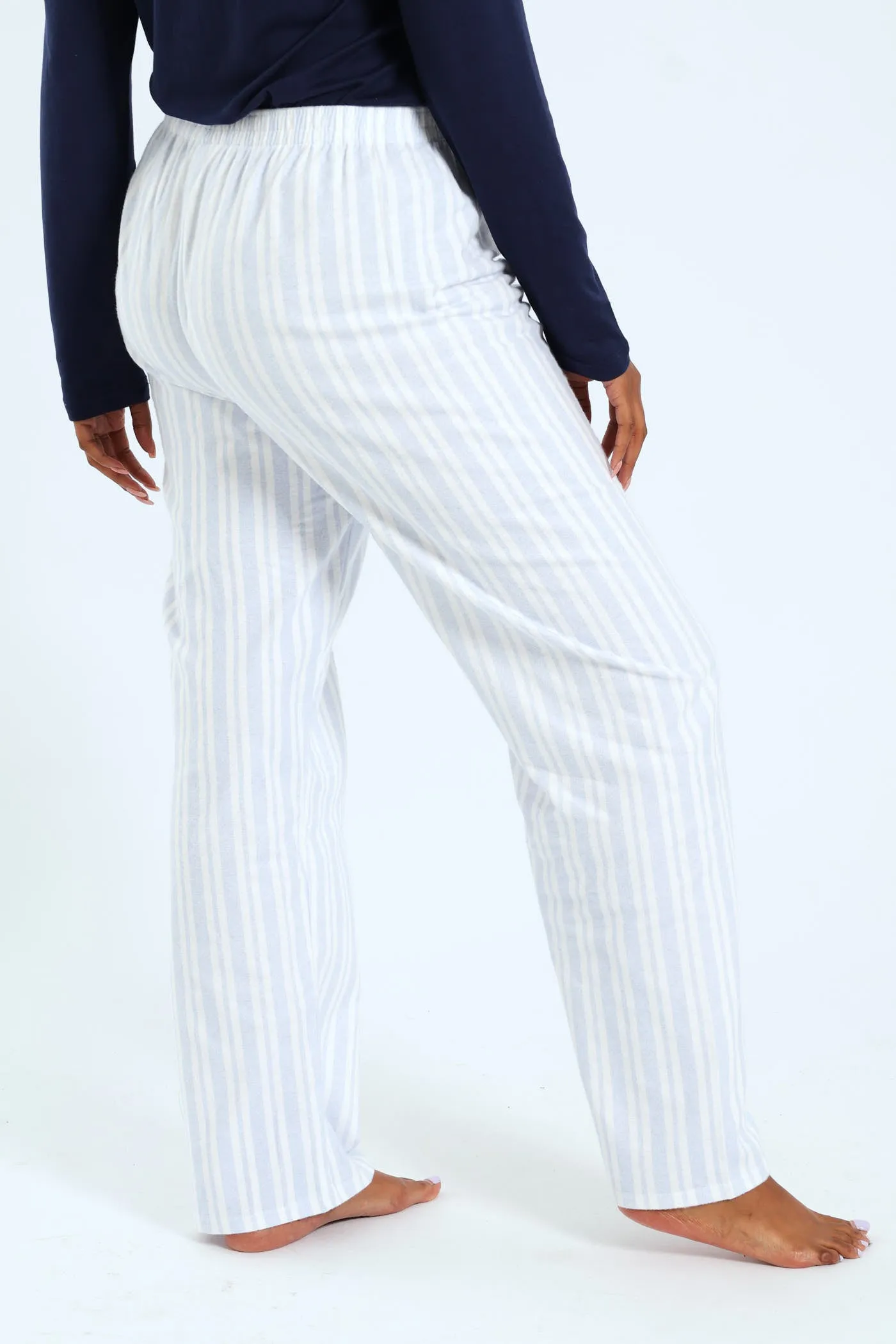 Straight Leg Stripe Flannel Pant - White/Blue sold by Edgars product image thumbnail 2
