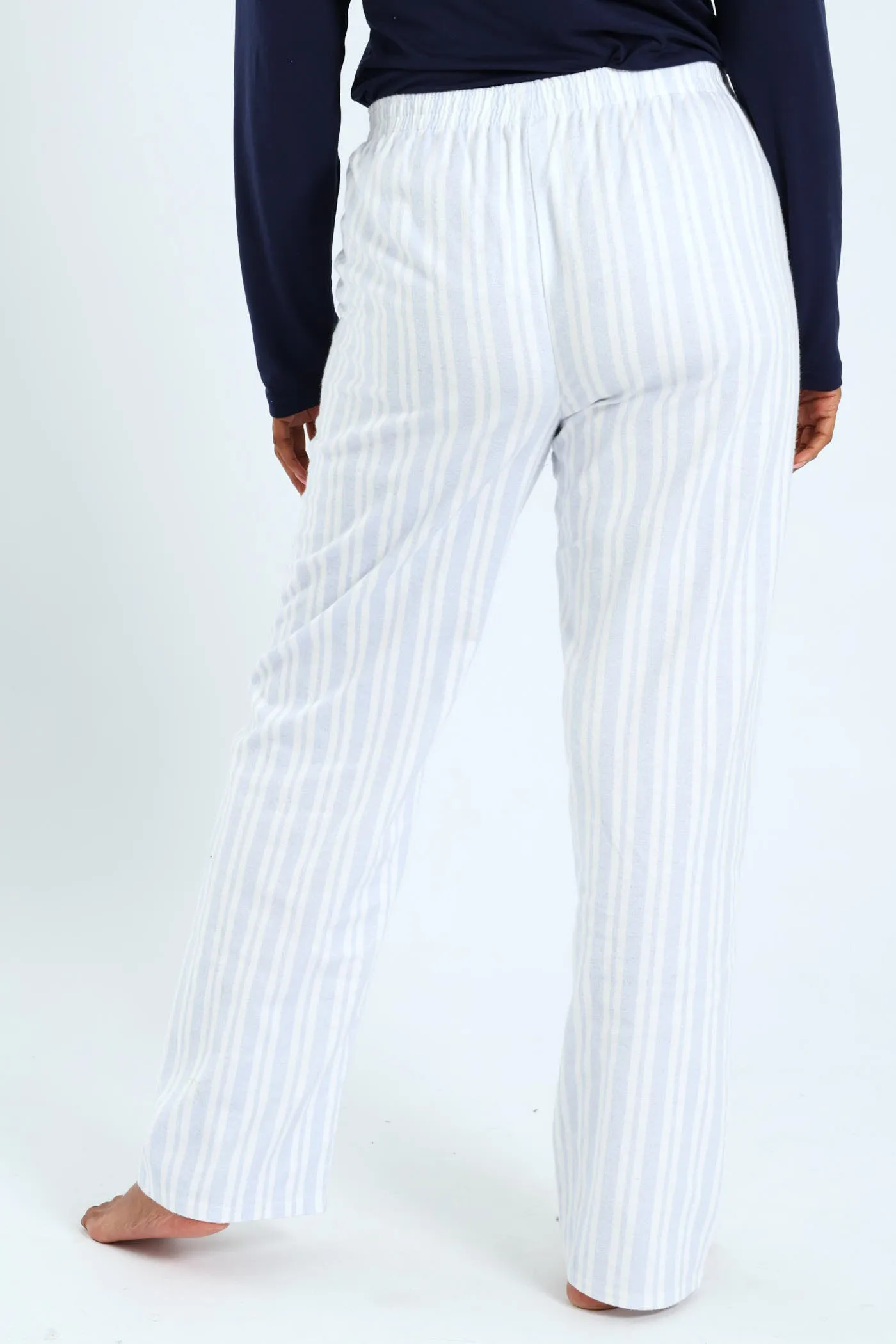 Straight Leg Stripe Flannel Pant - White/Blue sold by Edgars product image thumbnail 3