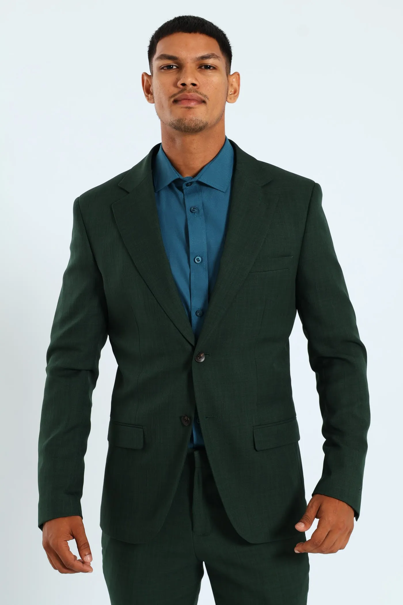 Slim Fit Essential Suit Jacket - Olive sold by Edgars