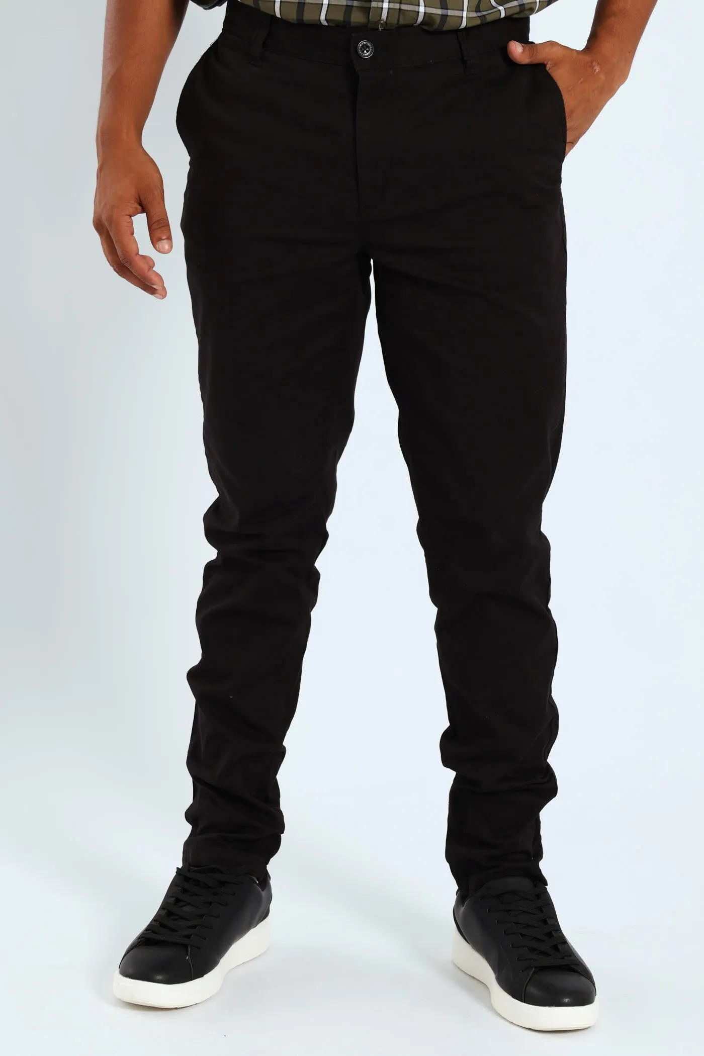 Skinny Fit Chino - Black sold by Edgars