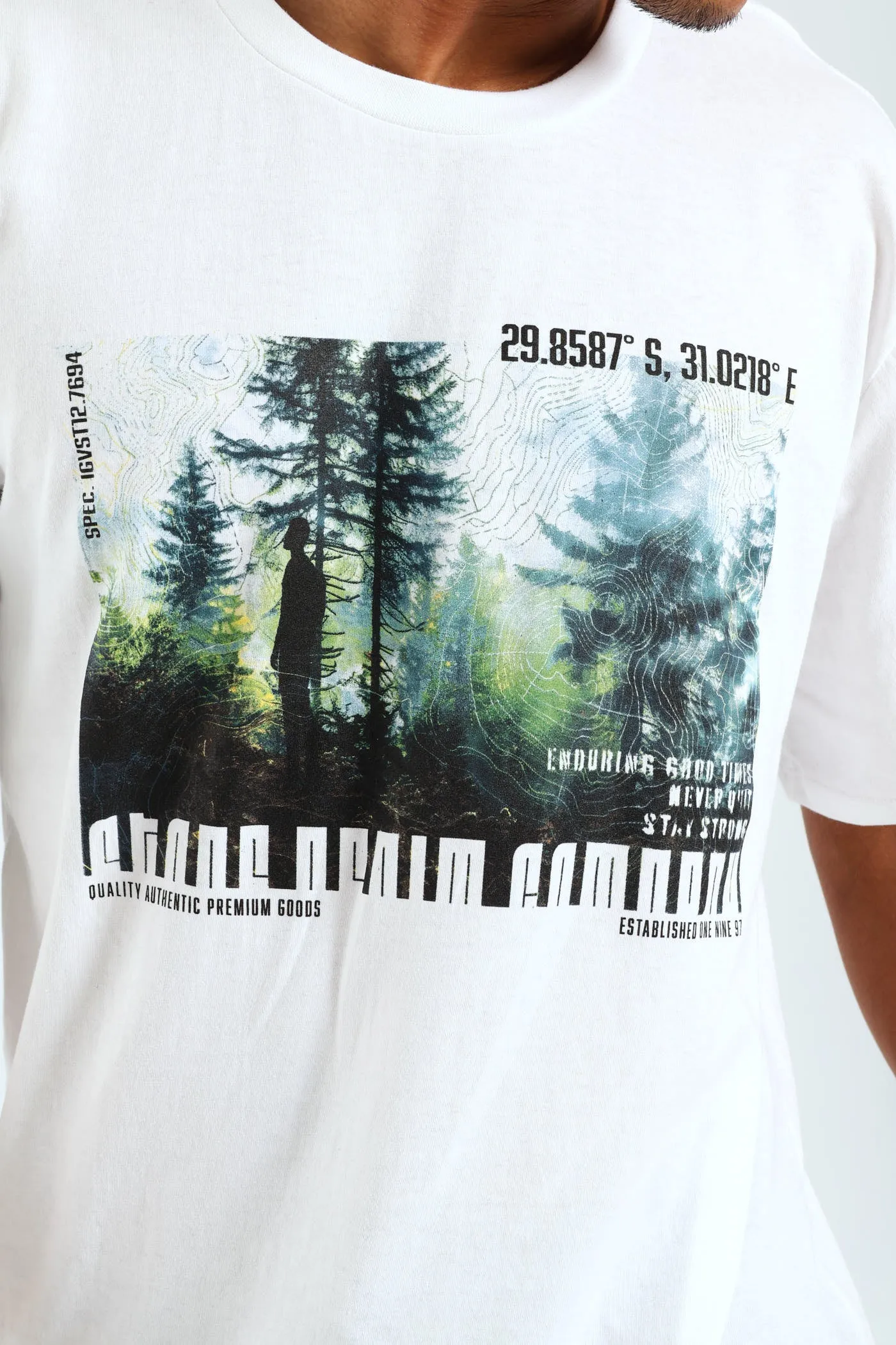 Woodlands Photo Print Tee - White sold by Edgars product image thumbnail 2