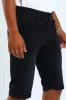 Denim Turnup Shorts - Blue/Black sold by Edgars