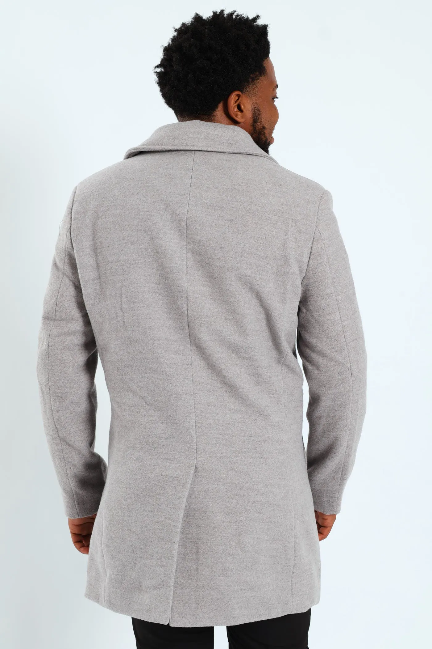 Melton Coat - Grey Melange sold by Edgars product image thumbnail 3