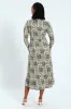 Fit & Flare Panelled Knit Midi Dress sold by Edgars 