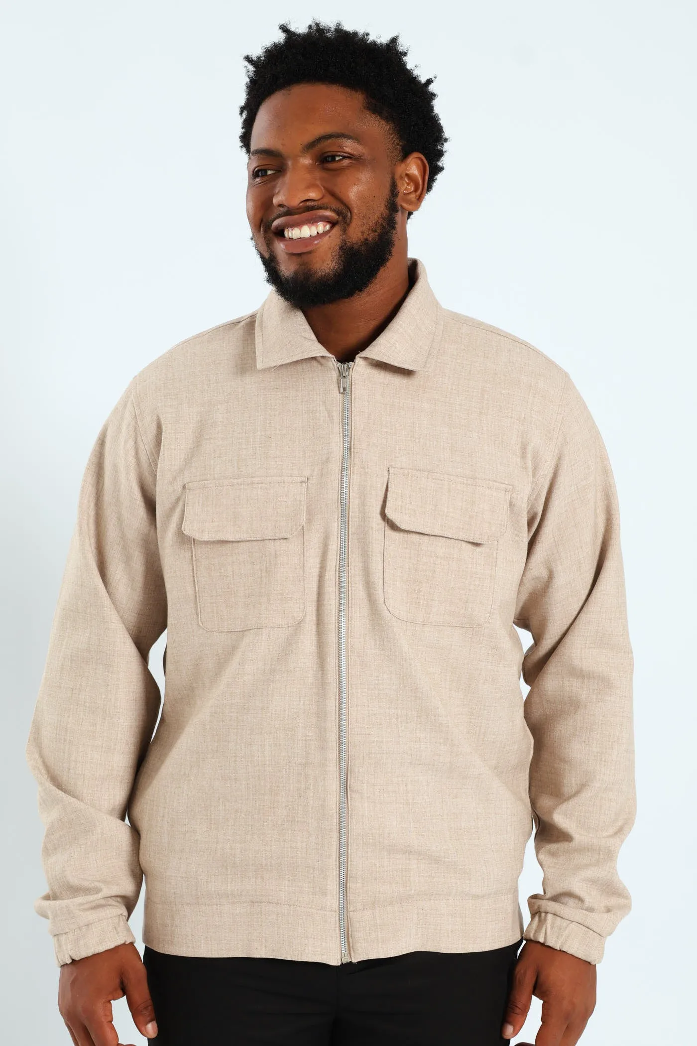 Double Pocket Jacket - Tan sold by Edgars