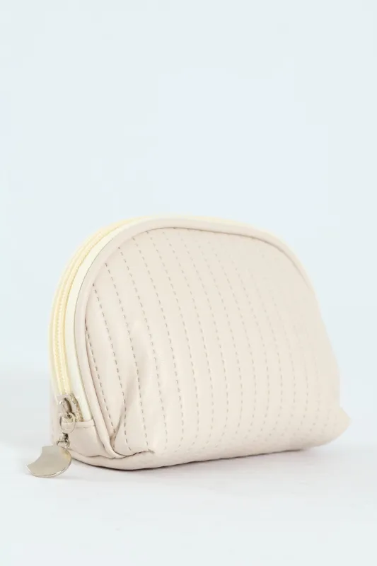 Cosmetic Bag - Nude sold by Edgars 