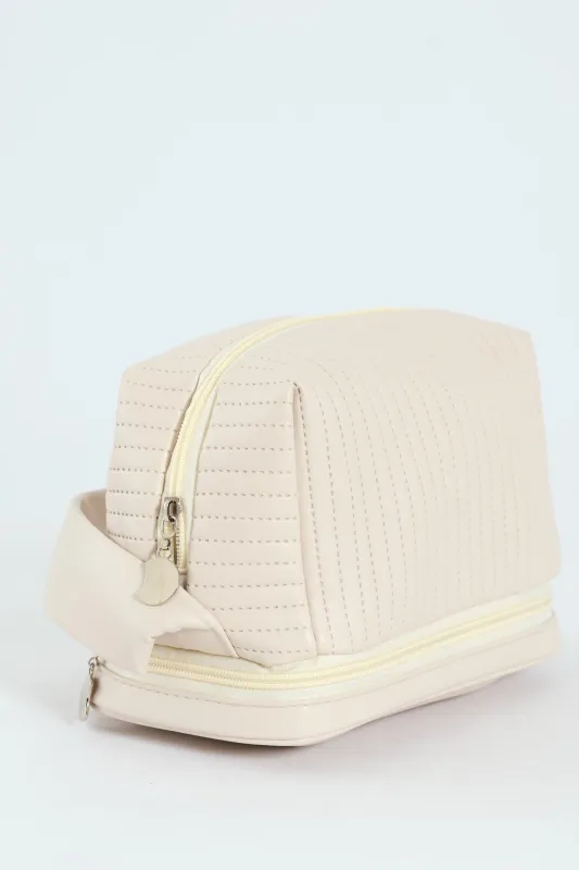 Cosmetic Bag - Nude sold by Edgars 