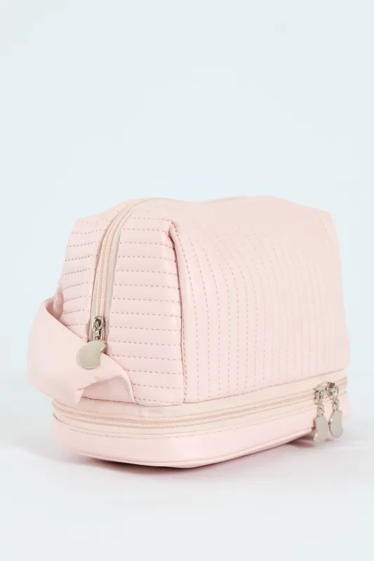 Cosmetic Bag - Pink sold by Edgars 