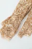Leaf Print Gold Foil Scarf - Beige sold by Edgars