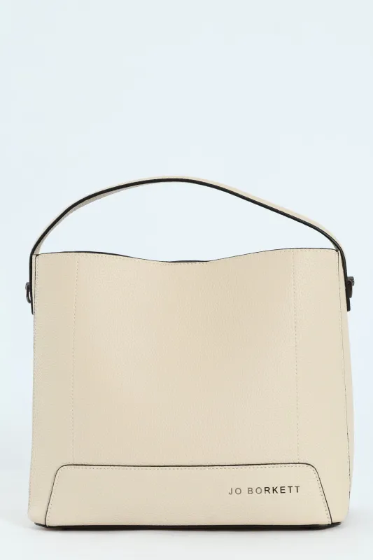 Madison Bucket Bag - Cream sold by Edgars