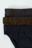 3 Pack Mini Briefs - Olive/Navy/Slate sold by Edgars