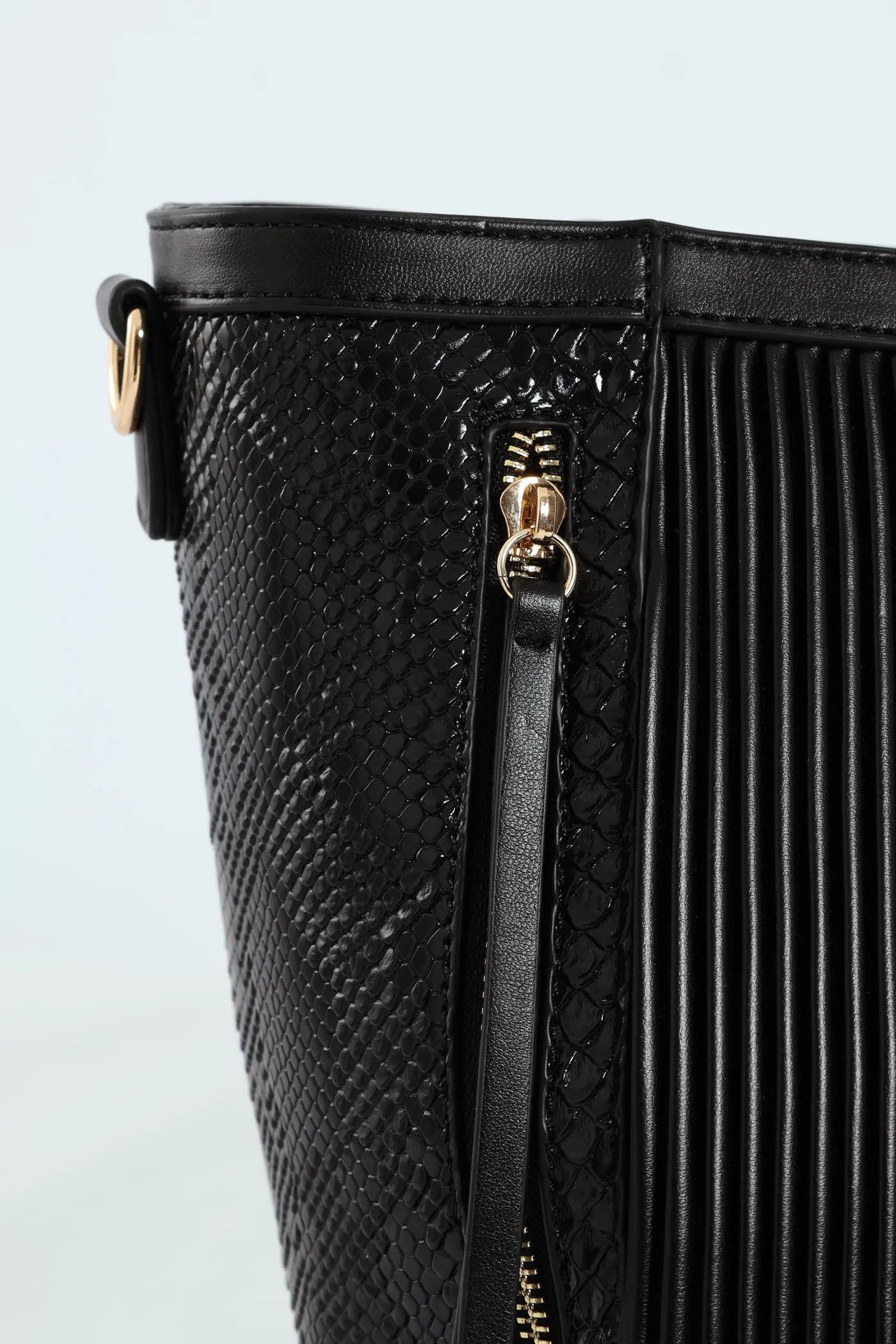 Handbag With Front Chain - Black sold by Edgars product image thumbnail 5