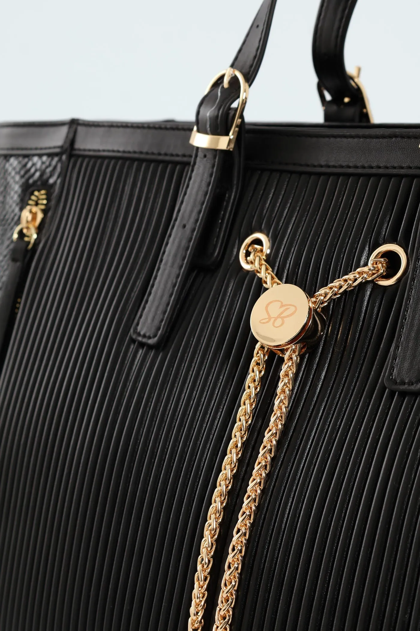 Handbag With Front Chain - Black sold by Edgars product image thumbnail 4