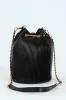 Bucket Bag With Front Chain - Black sold by Edgars
