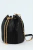 Bucket Bag With Front Chain - Black sold by Edgars