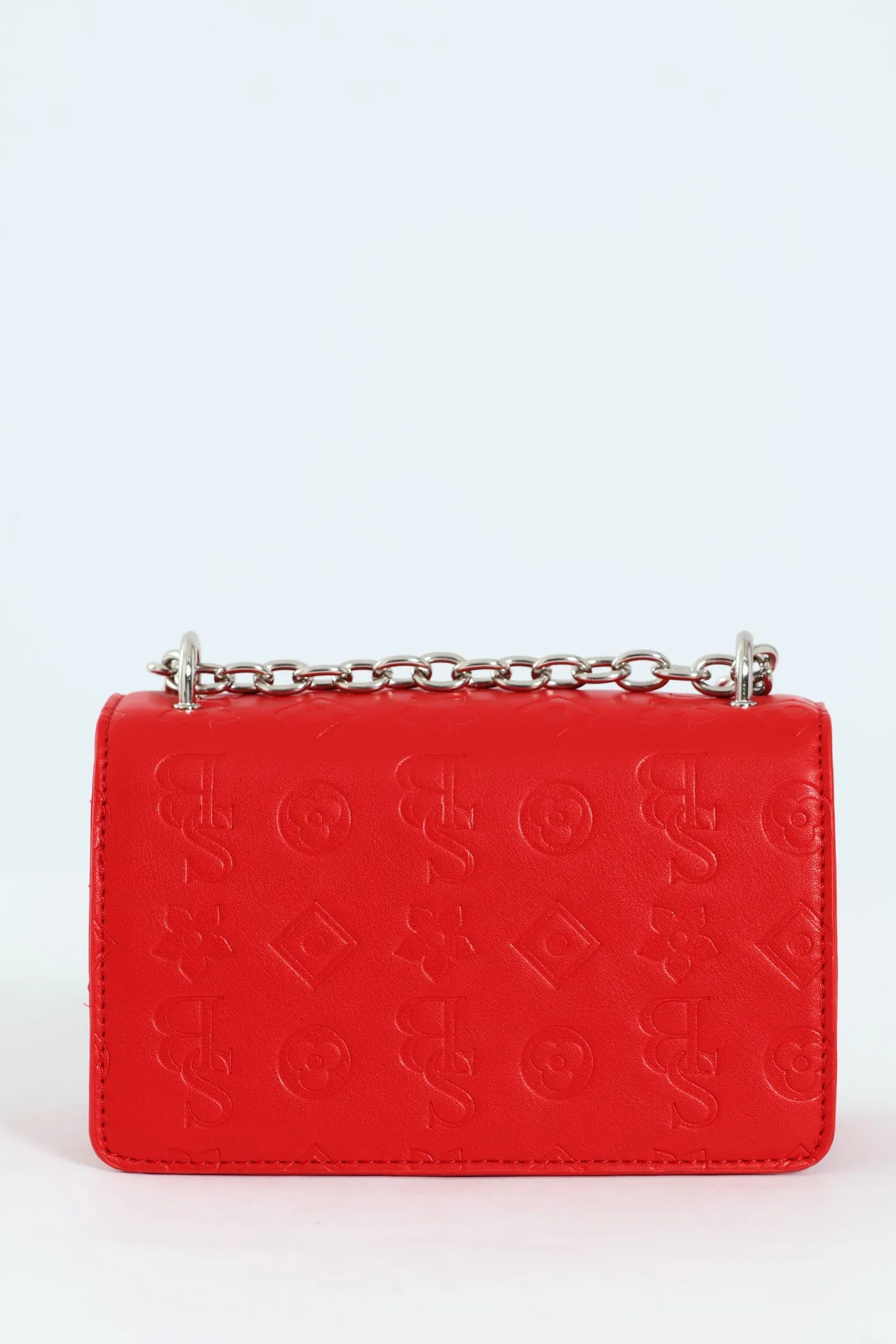 Structured Debossed Crossbody Bag - Red sold by Edgars product image thumbnail 4