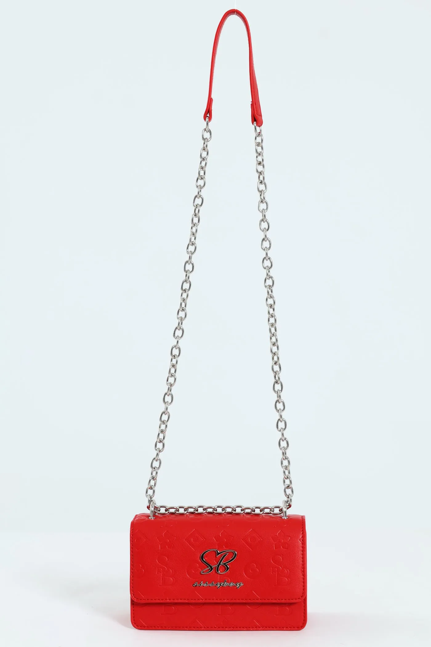 Structured Debossed Crossbody Bag - Red sold by Edgars product image thumbnail 2