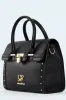 Handbag With Lock Detail - Black sold by Edgars