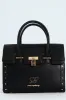Handbag With Lock Detail - Black sold by Edgars