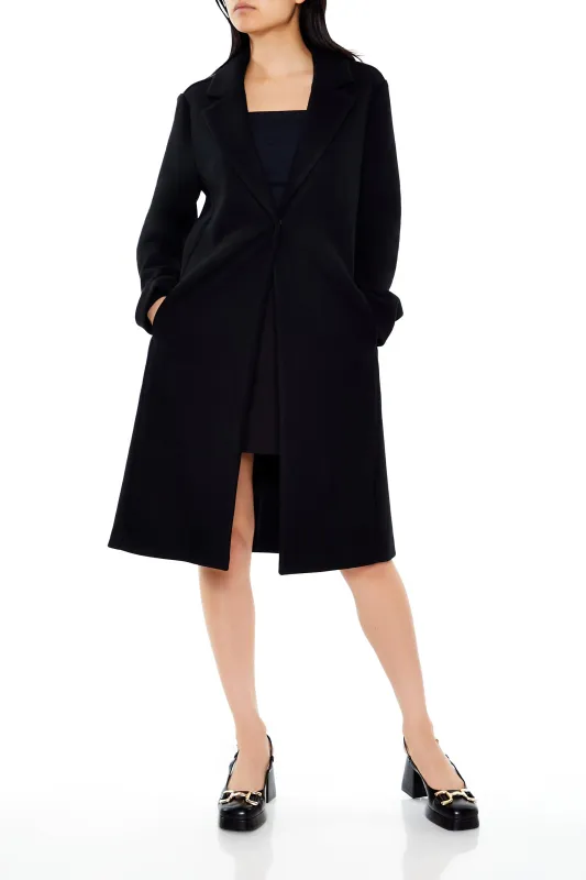 Woven Coat - Black sold by Edgars