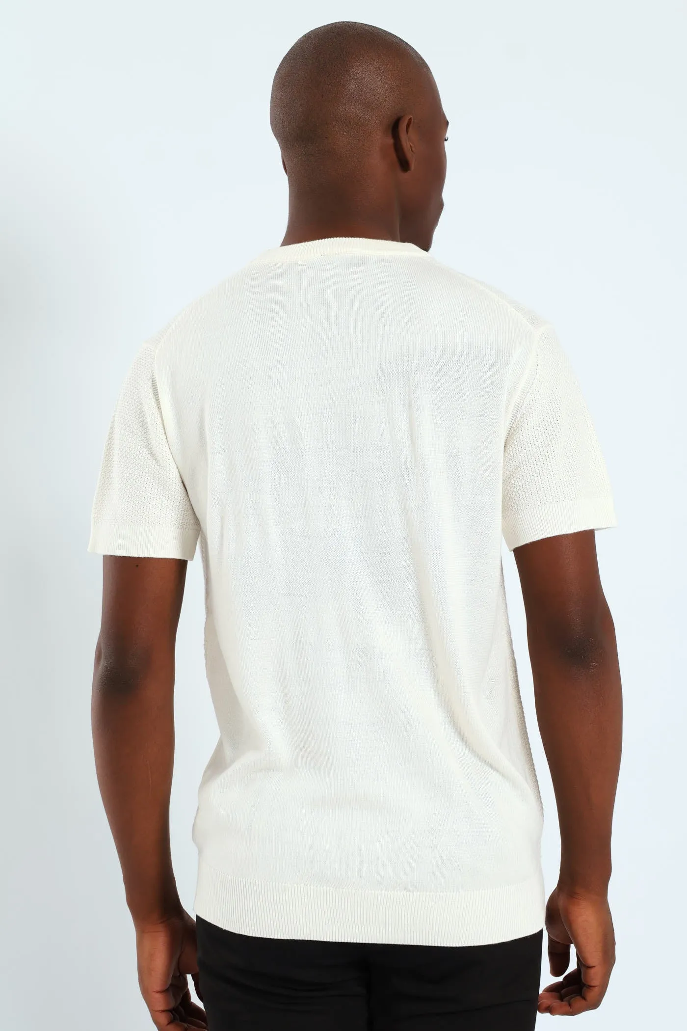 Knit Patch Tee - Cream sold by Edgars product image thumbnail 5