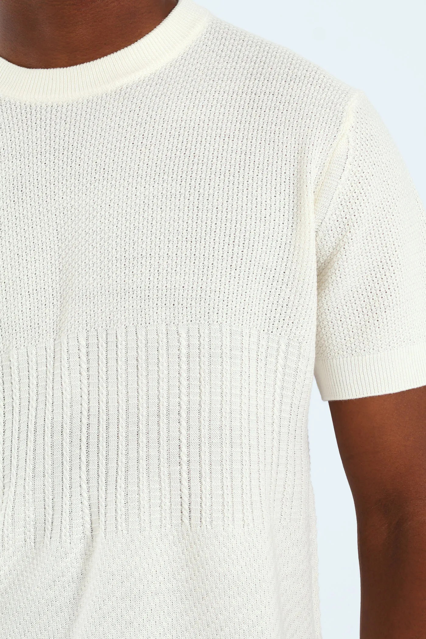 Knit Patch Tee - Cream sold by Edgars product image thumbnail 3