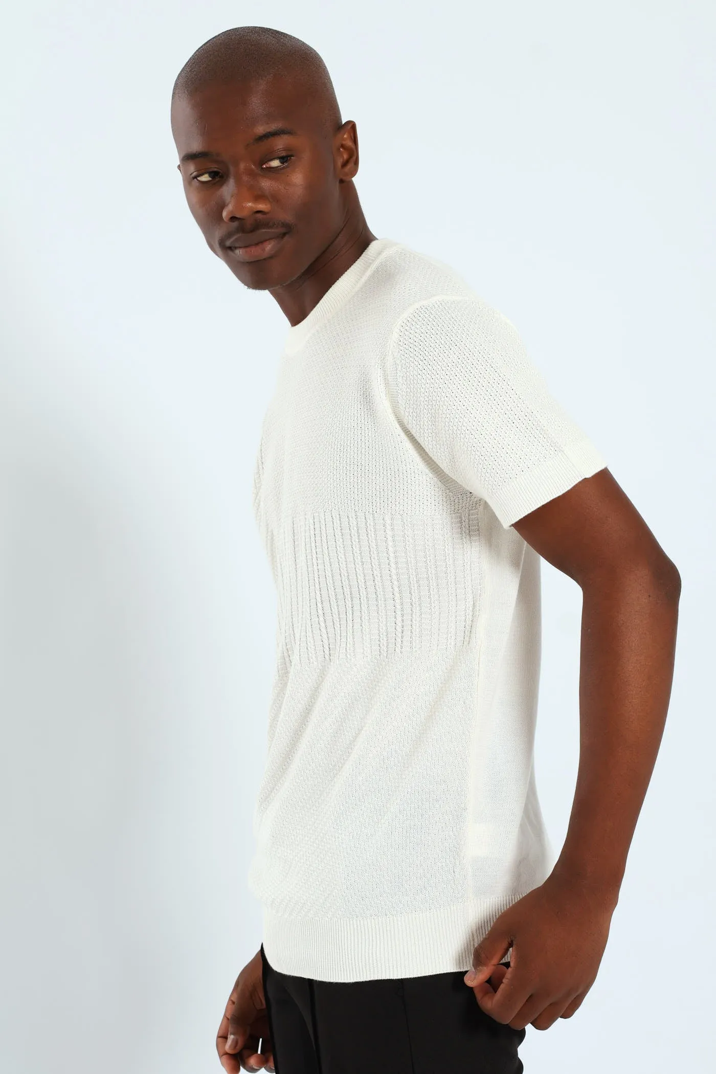 Knit Patch Tee - Cream sold by Edgars product image thumbnail 4